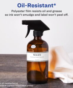 Avery Printable Blank Wraparound Rectangle Labels, 1.25" x 9.75", Matte White, 40 Customizable Labels (22845) 25 71esF1CaBL