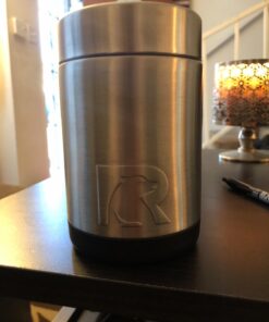 RTIC Can Cooler Insulated, Beer, Beverage, Soda Can Cooler with Lid, Stainless Steel Metal, Double Wall Insulation Coozie for Cans, Sweat Proof, 12oz, Stainless Steel 1 33 71esWsVMwOL