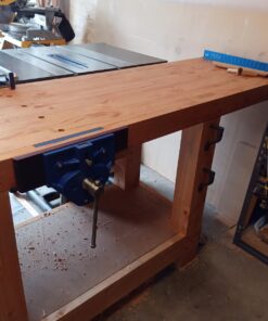 Yost Vises M9WW Rapid Action Woodworking Vise | Quick Release Lever for Quick Adjustments | 9 Inch Jaw Width | Made with Heavy-Duty Cast Iron | Blue Yost M9WW 81 71esYZECazL