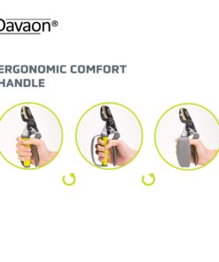Davaon Pro Anvil Pruning Shears for Gardening - Achieve 30% More with Less Effort with These Premium Garden Pruners, Plant Shears for Razor-Sharp Precision, Hand Pruner with Ergonomic Grip Ergonomic Anvil 21 71esrKppiJL