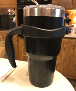 Grab Life Outdoors - Handle For YETI Rambler 30 Oz Tumbler Cup - Fits Ozark Trail, RTIC & more - (Handle Only) - Black 46 71etBtph0L