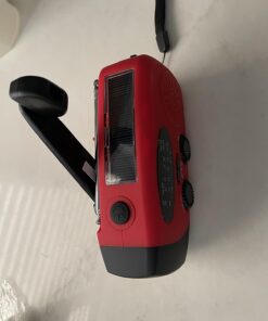 Emergency Hand Crank Radio with LED Flashlight for Emergency, AM/FM NOAA Portable Weather Radio with 2000mAh Power Bank Phone Charger, USB Charged & Solar Power for Camping, Emergency 38 71etFaDW1CL