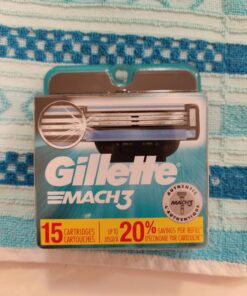 Gillette Mach3 Razor Refills for Men, 15 Razor Blade Refills 15 Refills 41 71etHaSL6dL