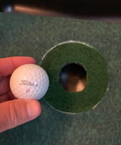 SKLZ ACCELERATOR PRO - Indoor Golf Putting Mat with Auto-Ball Return & Behind-the-Hole Ball Collector - Putter Alignment Guides at 3, 5 & 7 Feet - Rubber-Backed Mat Provides Multi-Surface Stability 31 71etgFPmWL 4