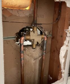 Pfister 0X8-310A PermaBalance Single Control Tub & Shower Rough-In Valve, Brass Unfinished 19 71eu7hUg3xL