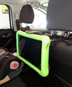 Macally Car Headrest Tablet Holder, Adjustable iPad Car Mount for Kids in Backseat, Compatible with Devices Such as iPad Pro Air Mini, Galaxy Tabs, And 7" to 10" Tablets and Cell Phones - Black 44 71eunlQ3CL