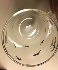 ELITEA Glass Mug with Handle Clear Cute Coffee Mugs Tea Cup with Dolphin Print 16.3oz 16.3oz Dolphin 22 71evBRhNmeL