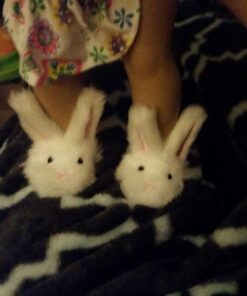 Sophia's Doll Bunny Slipper Shoes with Fluffy Rabbit Ears and Stitched Nose Accessory for 18" Dolls, White Furry Bunny 41 71ew2XS7KqL