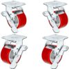 5" X 2" Swivel Casters Heavy Duty Polyurethane Wheel on Steel Hub with Brake 1000lb Ea (4) Tool Box 6 71ewORXXFxL