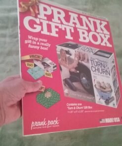 Prank Pack, Turn & Churn Gift Box, Wrap Your Real Present in a Funny Authentic Prank-O Gag Present Box | Novelty Gift Box for Pranksters 27 71exTytWbDL