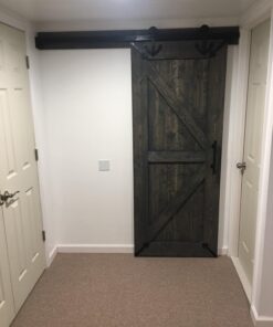 U-MAX 6.6 FT Sliding Barn Wood Door Basic Sliding Track Hardware Kit (Basic "J") 38 71exf2fHjwL