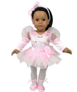 Sophia's - 18" Doll - Ballet Recital Set, Ballet Slippers & Tights - Light Pink 5 Piece 13 71eyTM193SL