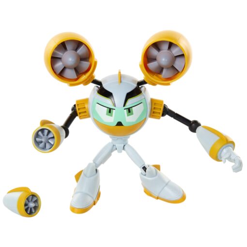 Mega Man Fully Charged – Air Man Articulated Action Figure with Air Man Buster Accessory (to swap onto The Mega Man Figure)! Based on The New Show!