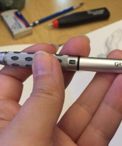 Pentel GraphGear 1000 Mechanical Pencil, (0.5mm), Black Barrel, 1 Each (PG1015A), Metallic Grey 0.5mm 1 Pack 48 71ezW4FroiL