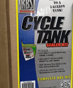 KBS Coatings 52000 Cycle Tank Sealer Kit, Complete Kit - Seals Up To 5 Gallon Tank, Lightly Pigmented Silver 40 71f FgZsS5L