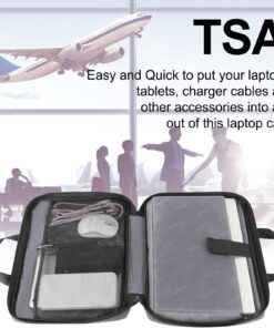 Ytonet Laptop Case, 15.6 inch TSA Laptop Sleeve Water Resistant Durable Computer Laptop Carrying Case Compatible for Lenovo, HP, Dell, Asus Notebook, Gifts for Men Women, Grey 15-15.6 in 35 71f00RiCwKL