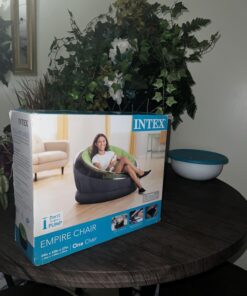 INTEX 68581EP Inflatable Empire Chair: Durable Outdoor Use – 2-PLY Laminate – Velvety Surface – Flocked Construction – Green 29 71f09FEpDGL