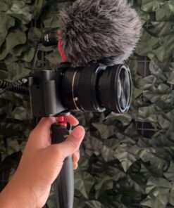 Movo VXR10 Universal Shotgun Mic for Camera - Camera Microphone for DSLR, iPhone and Android Smartphones - Compatible with Canon EOS, Nikon, and Sony Cameras - with Shock Mount, Deadcat Windscreen 37 71f0ylWim8L