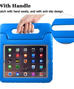 AVAWO Kids Case for iPad 2 3 4 (Old Model) 9.7 Inch - Light Weight Shock Proof Convertible Handle Stand Kids Friendly for iPad 2, iPad 3rd Generation, iPad 4th Generation Tablet - Blue for iPad 2 3 4 Generation (Old Model) 26 71f0z2di dL