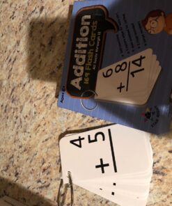 Star Right Education Addition Flash Cards, 0-12 (All Facts, 169 Cards) with 2 Rings - Addition Flashcards 169 Addition Flash Cards 25 71f246G5nL