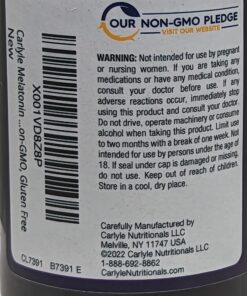 Carlyle Melatonin 12 mg Fast Dissolve 180 Tablets | Drug Free | Natural Berry Flavor | Vegetarian, Non-GMO, Gluten Free 180 Count (Pack of 1) 35 71f2Dgdi7BL