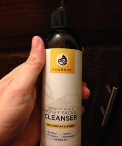 Foxbrim Naturals Coconut Milk & Honey Facial Cleanser with Organic Aloe Vera & Jojoba Oil - No added Fragrance, Gentle & Hydrating Face Wash Gel for Sensitive to Dry Skin, 4oz 40 71f2XIddMKL 1