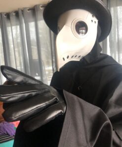 Classic Black Top Hat Perfect for Halloween Costumes, Magician, Steampunk, and Iconic Character Outfits like Stevie Nicks, Mad Hatter, Michael Jackson, and Willy Wonka 23 71f2aPHHIL