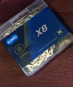 KMC X8.99/X8 Bicycle Chain (1/2 x 3/32-Inch, 116L, Silver) 1 46 71f2fq kQnL