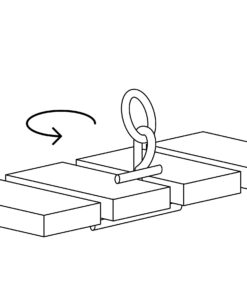 HarborCraft Portable Dock Cleat Heavy Duty Stainless Steel for Main Cleat, Spring Lines, Personal Water Craft, Fenders & Bumpers. Movable Cleat, Quick, Instant, Transportable, Adjustable. O-Ring 12 71f3b7D3KuL