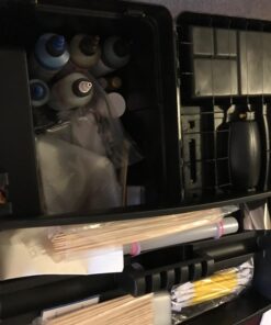 Rolling Tool Box with Wheels, Foldable Comfort Handle, and Removable Top – Toolbox Organizers and Storage by Stalwart 52 71f3vVy0H2L