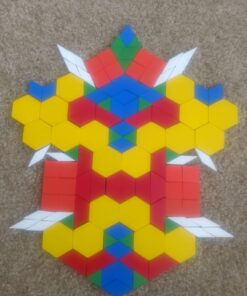 Melissa & Doug Pattern Blocks and Boards - Wooden Classic Toy With 120 Solid Wood Shapes and 5 Double-Sided Panels, Multi-colored - STEAM Animals, Tangrams Puzzle For Kids Ages 3+ Standard 64 71f50KNClXL