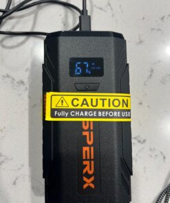 ASPERX Jump Starter, 1500A Peak Battery Jump Starter for Up to 7.0L Gas or 5.5L Diesel Engine, 12V Portable Battery Starter with 1.4 INCH LCD Display Black-C 89 71f5CUHJkYL