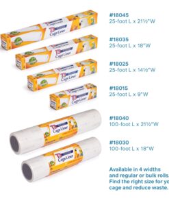 Prevue Hendryx Pet Products T3 Antimicrobial Cage Liner, 21-1/2-Inch by 100-Feet, White 19 71f6RQfyNL