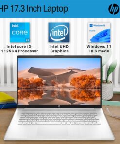HP 2023 Newest 17 Laptop, 17.3” HD+ Display, Intel Core i3-1125G4 Processor, 32GB RAM, 1TB SSD, Intel UHD Graphics, Wi-Fi, HDMI, Webcam, Long Battery, Windows 11 Home in S Mode, Natural Silver Envy 14 17in - 32GB RAM | 1TB SSD 9 71f6if1d2DL
