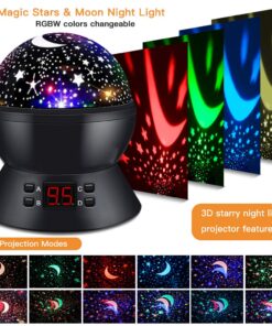 Star Projector Night Light for Kids Bedroom Ceiling Baby Starry Sky Night Lamp with Timer and Rotating Birthday Gifts for Boys Girls Toddlers Black Black-star 23 71f6lVgPilL 1