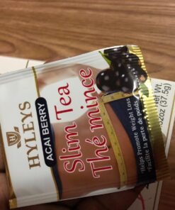 Hyleys Slim Tea Acai Berry Flavor - Weight Loss Herbal Supplement Cleanse and Detox - 25 Tea Bags (1 Pack) 25 Count (Pack of 1) 54 71f76VM9jkL