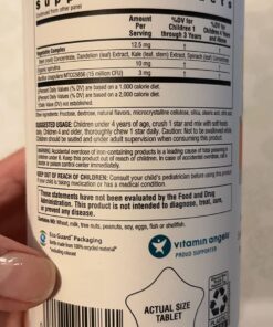 Rainbow Light Kids One Multivitamin, Chewable Multivitamin for Kids Provides Healthy Growth and Immune Support, With Vitamin C, Zinc, & B Complex, Vegetarian and Gluten Free, Fruit Punch, 90 Count 90 Count (Pack of 1) 51 71f7UfIkbDL 3