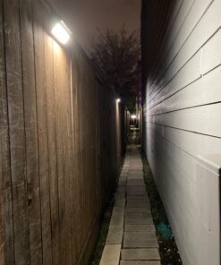 Luposwiten Solar Lights Outdoor Waterproof 100 LED Solar Powered Outdoor Lights, Motion Sensor Outdoor Lights for Front Door, Yard, Garage, Garden, Patio, Deck (4 Pack) 41 71f87jqZEeL