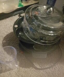 Hamilton Beach Electric Hard Boiled Egg Cooker, 3-in-1: Boiled Egg Cooker, Poacher & Omelet Maker, Can Hold 7 Eggs, Black with Silver Knob (25500) 49 71f8XSo 3NL