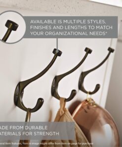 Franklin Brass CURL5PK-FB-R Curlique 5-3/5 in. Single Wall Hooks in Matte Black (5-Pack) 5 Pack 22 71f8w3fJsDL 1
