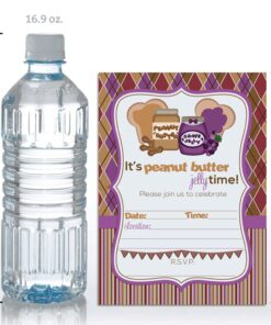 Peanut Butter Jelly Time Birthday Party Invitations, 20 5"x7" Fill In Cards with Twenty White Envelopes by AmandaCreation 9 71f9A5ZgBaL
