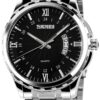 FANMIS Mens Classic Casual Quartz Watch Luminous Hand Stainless Steel Band Roman Numeral Date Watch Black 9 71fAlNjwBqL