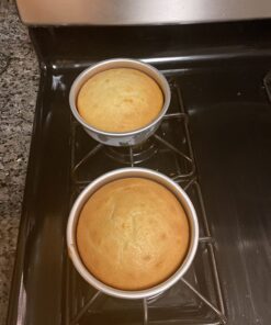 Wilton Aluminum 6-Inch Round Cake Pan Set, 4-Piece 6" 4-Pack 6" (4-Pk.) Round 29 71fCLcRA2ZL