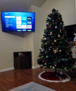 Mount-It! Corner TV Mount | Premium Swivel Full Motion Caddy Corner Wall Bracket for 37-63 inch Flat Panel Screens VESA up to 800x400, 132 lb Capacity, Black 65 71fDedEz5BL