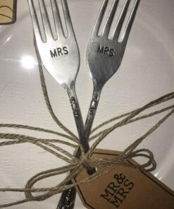 Mud Pie MRS, Plate and Fork Set, White 14 71fDjKK2U6L