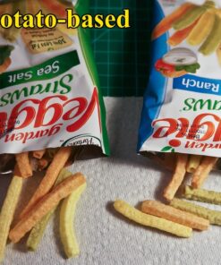 Sensible Portions Garden Veggie Snack Straws Shape Chips Variety Pack, 30 Count 3 71fEfx332zL