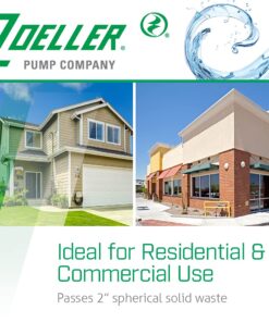 Zoeller Waste-Mate 267-0001 Sewage Pump, 1/2 HP Automatic – Heavy-Duty Submersible Sewage, Effluent or Dewatering Pump Green 26 71fFI2FqYS