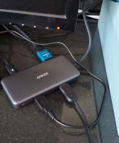 Anker USB C Hub Adapter, PowerExpand+ 7-in-1 USB C Hub, with 4K USB C to HDMI, 60W Power Delivery, 1Gbps Ethernet, 2 USB 3.0 Ports, SD and microSD Card Readers, for MacBook Pro and Other Laptops 44 71fFLau4BL