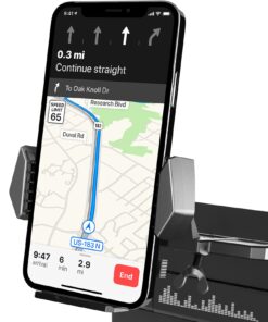 APPS2Car Sturdy CD Slot Phone Mount with One Hand Operation Design, Hands-Free Car Phone Holder Universally Compatible with All iPhone & Android Cell Phones, for Smartphone Mobile Black 27 71fFNwR6REL