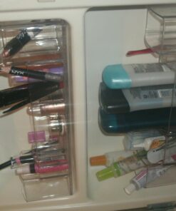 iDesign 43030 Med+ 12" Plastic Divided Vanity Medication and Bathroom Accessory, 12" x 3" x 3.5", Multi-Level Organizer 45 71fFeZyEECL